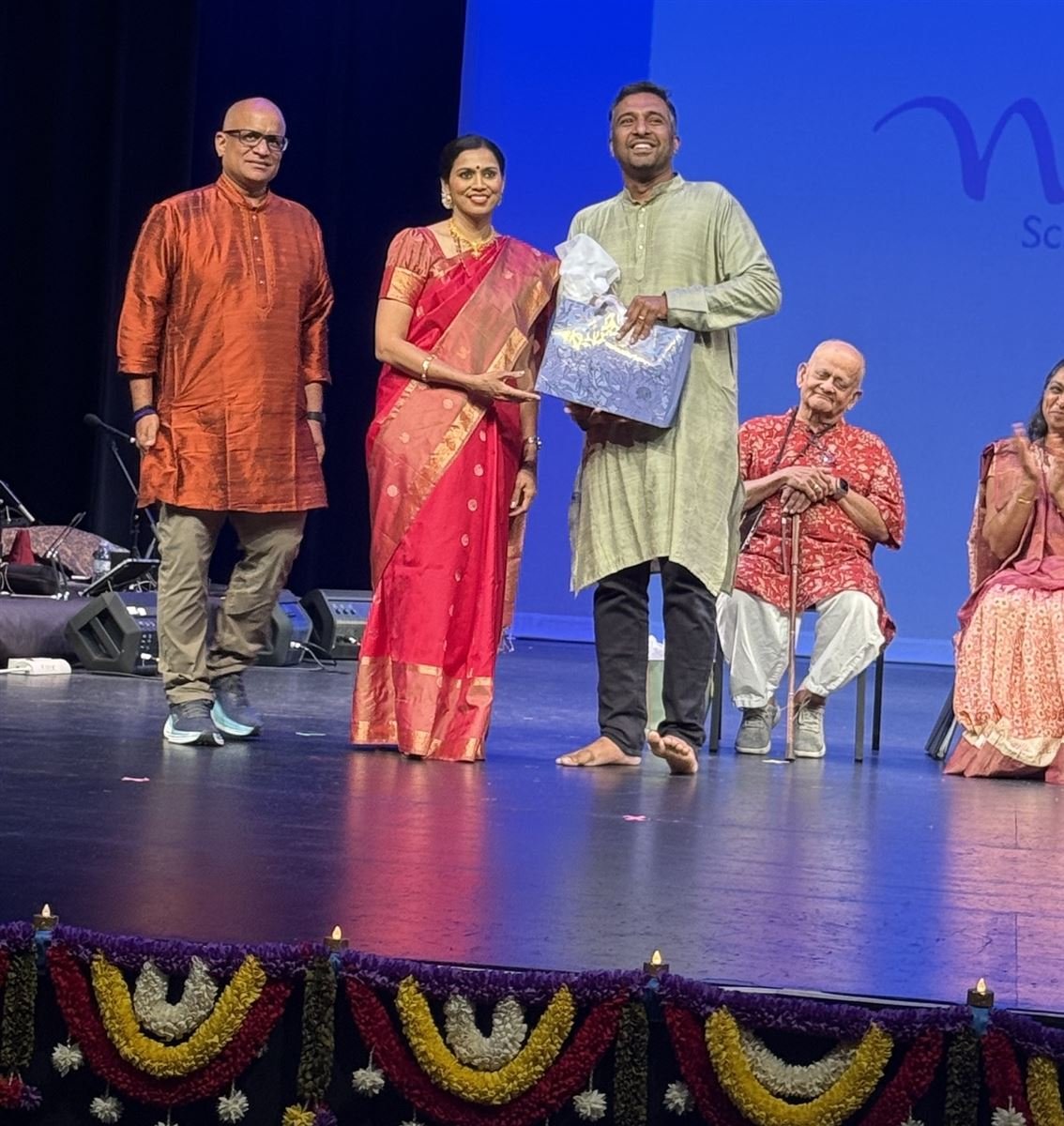 On Stage with Natesha School of Bharatanatyam