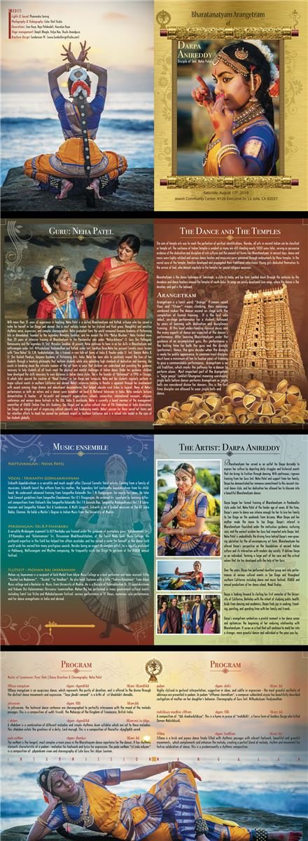 Darpa Anireddy's Arangetram Brochure