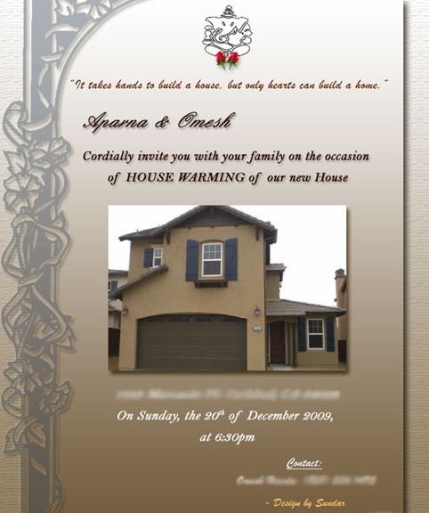 Omesh House Invite