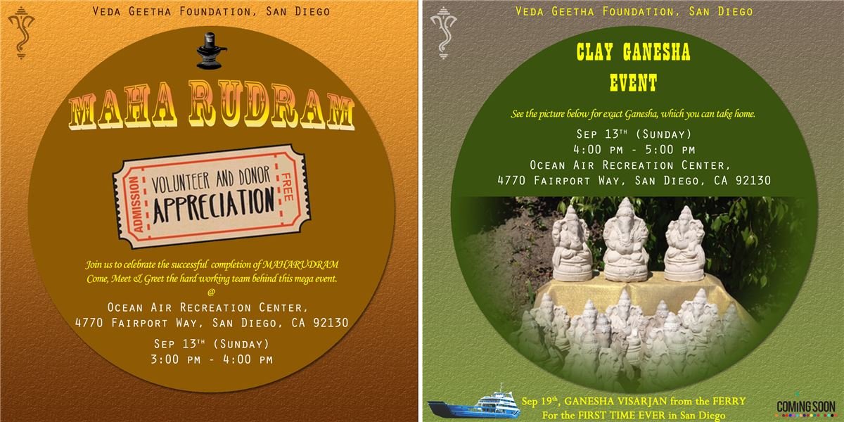 VolunteerAppreciation ClayGanesha Sale